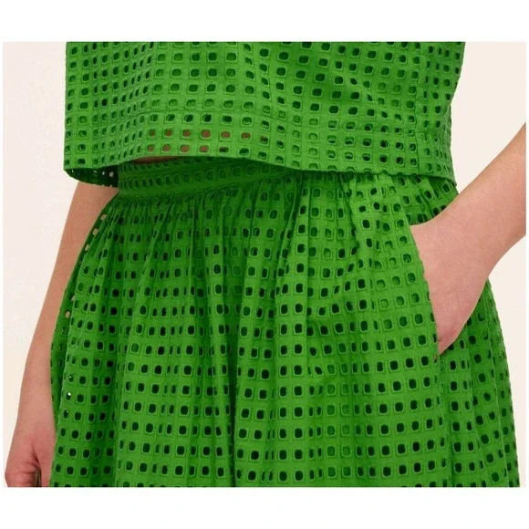 target green eyelet dress Bianca Green Eyelet Dress M